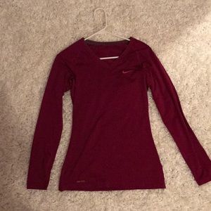 Nike Magenta Dri-Fit long sleeve